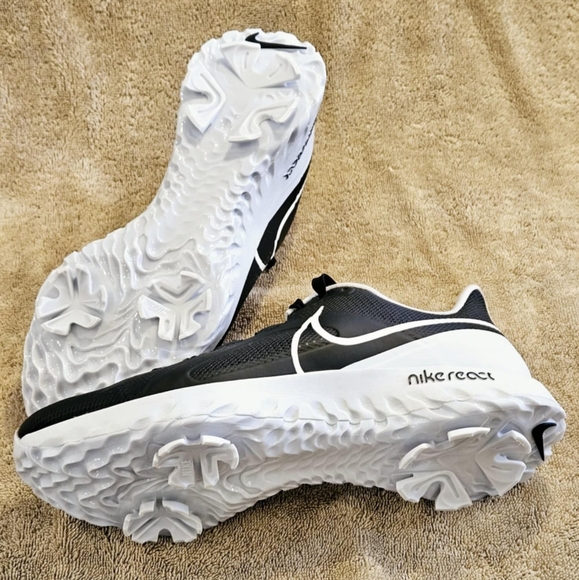 NWOT Nike React Infinity Pro Men's Black Platinum Golf Shoes Size 8.5 CT6620-004 - Picture 5 of 12